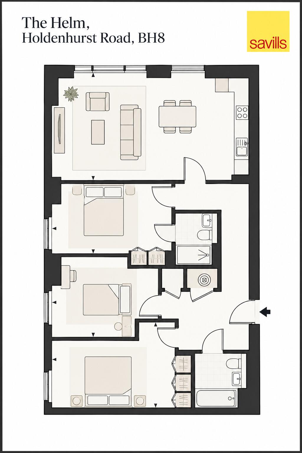 37 Holdenhurst Road Bournemouth BH8 floorplan
