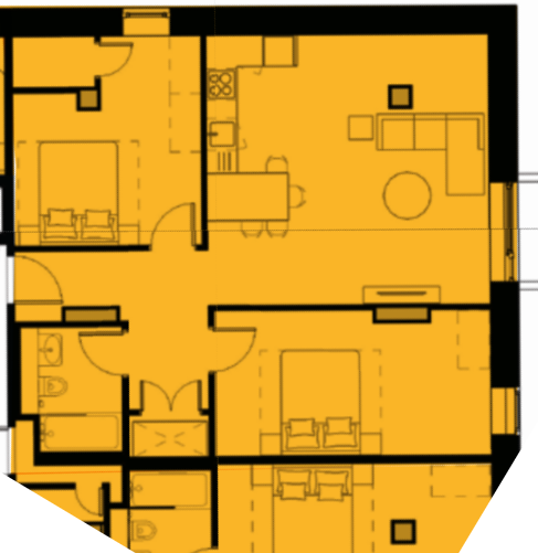 Exchange Point, New Kings Head Yard, M3 floorplan