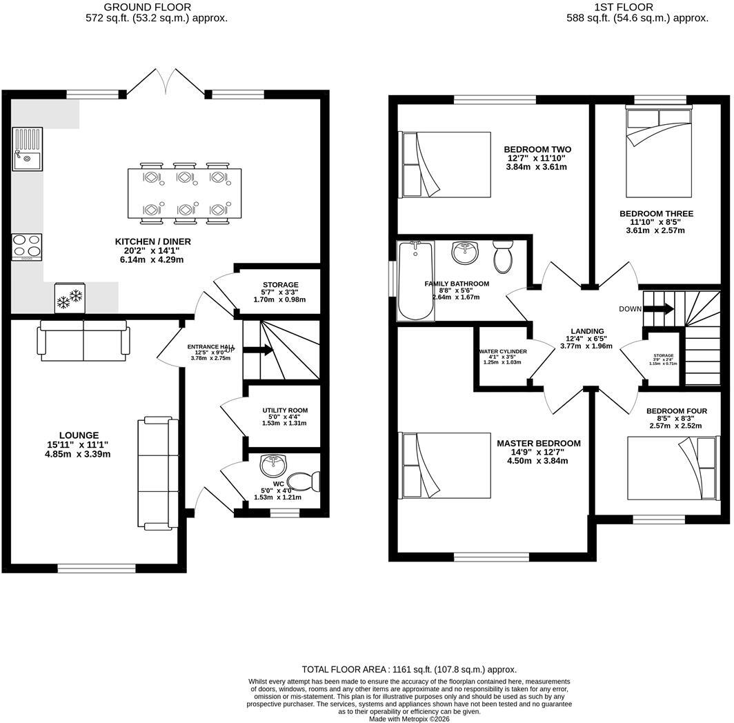 Scholars Close, Lostock Hall floorplan