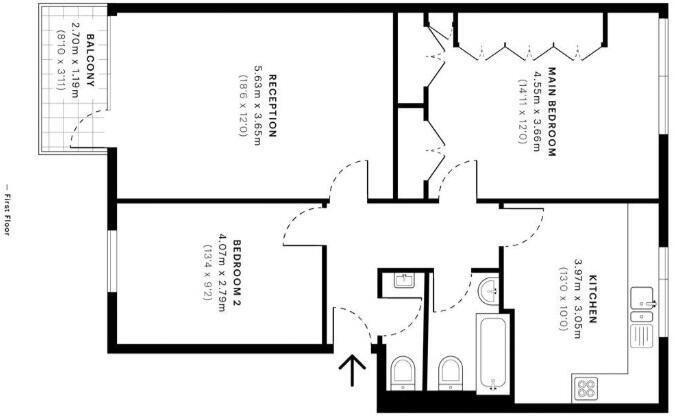 Village Road, Enfield floorplan