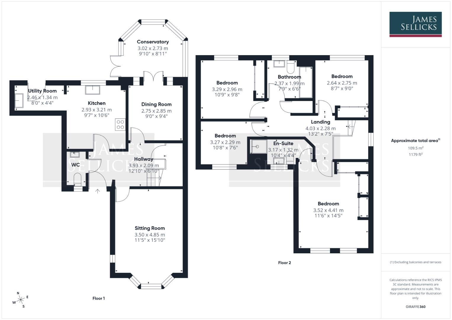 Devenports Hill, Bushby, Leicestershire floorplan