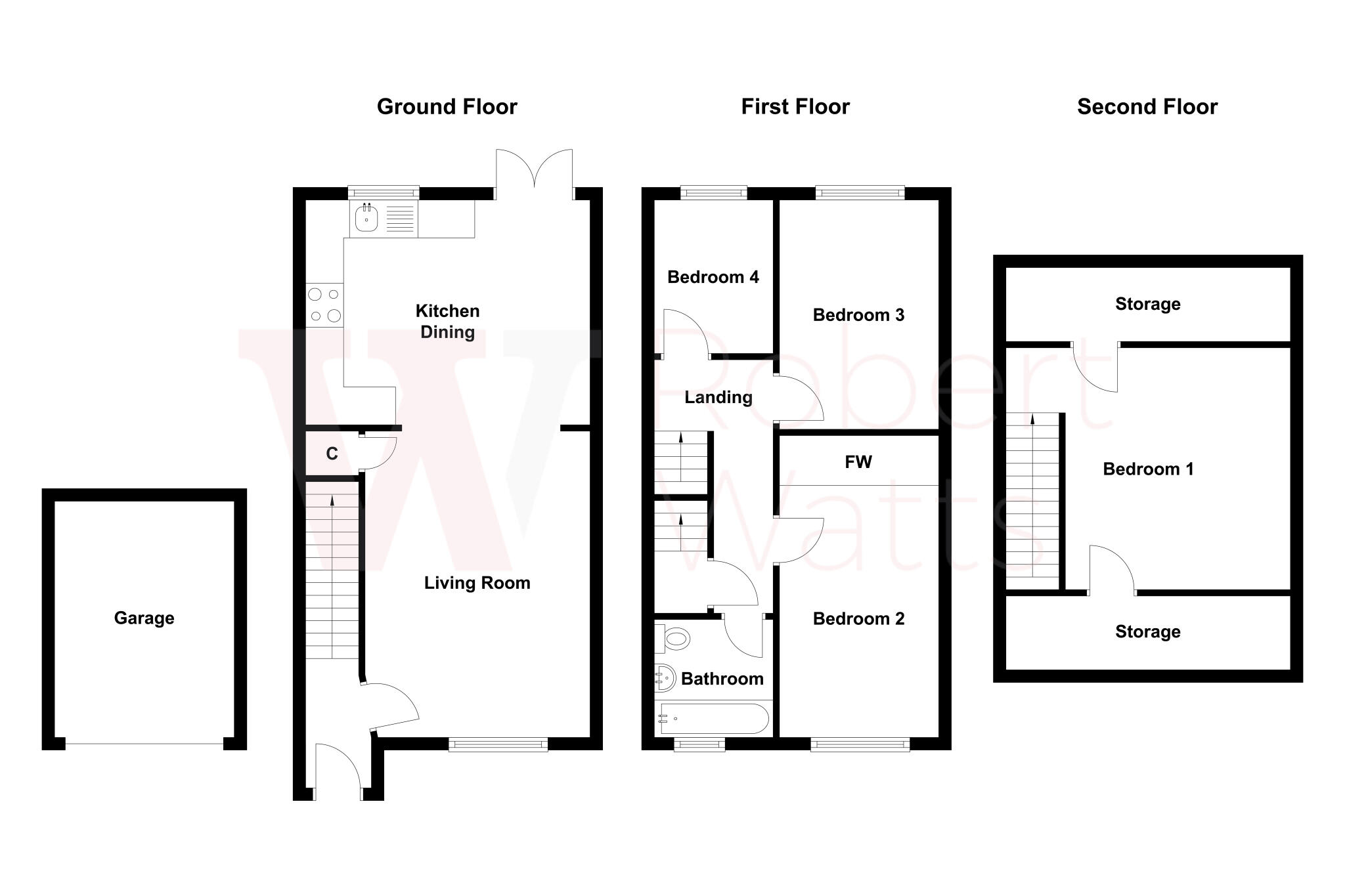 Clare Road, Cleckheaton, West Yorkshire, BD19 floorplan