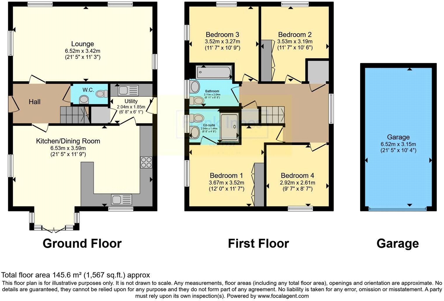 Wharmby Street, COALVILLE, Leicestershire, LE67 floorplan