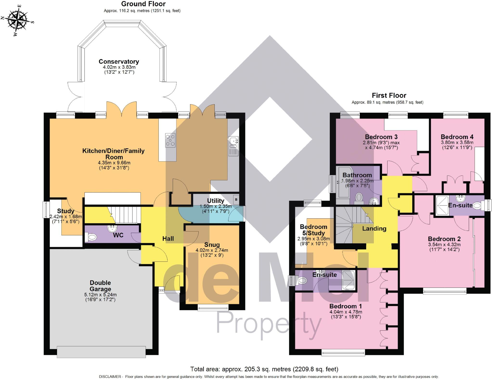 Yarlington Close, Bishops Cleeve, Cheltenham, Gloucestershire, GL52 floorplan