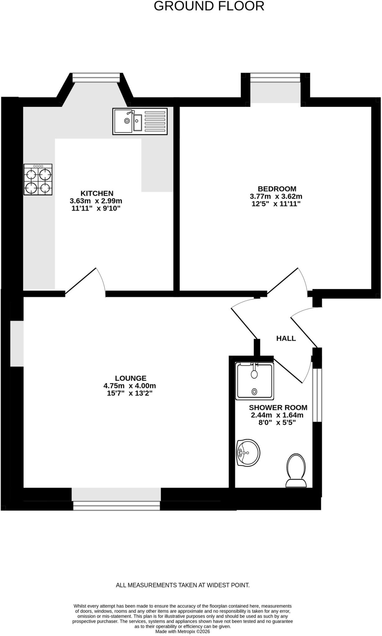 2 Park View, Maybole, KA19 7HR floorplan