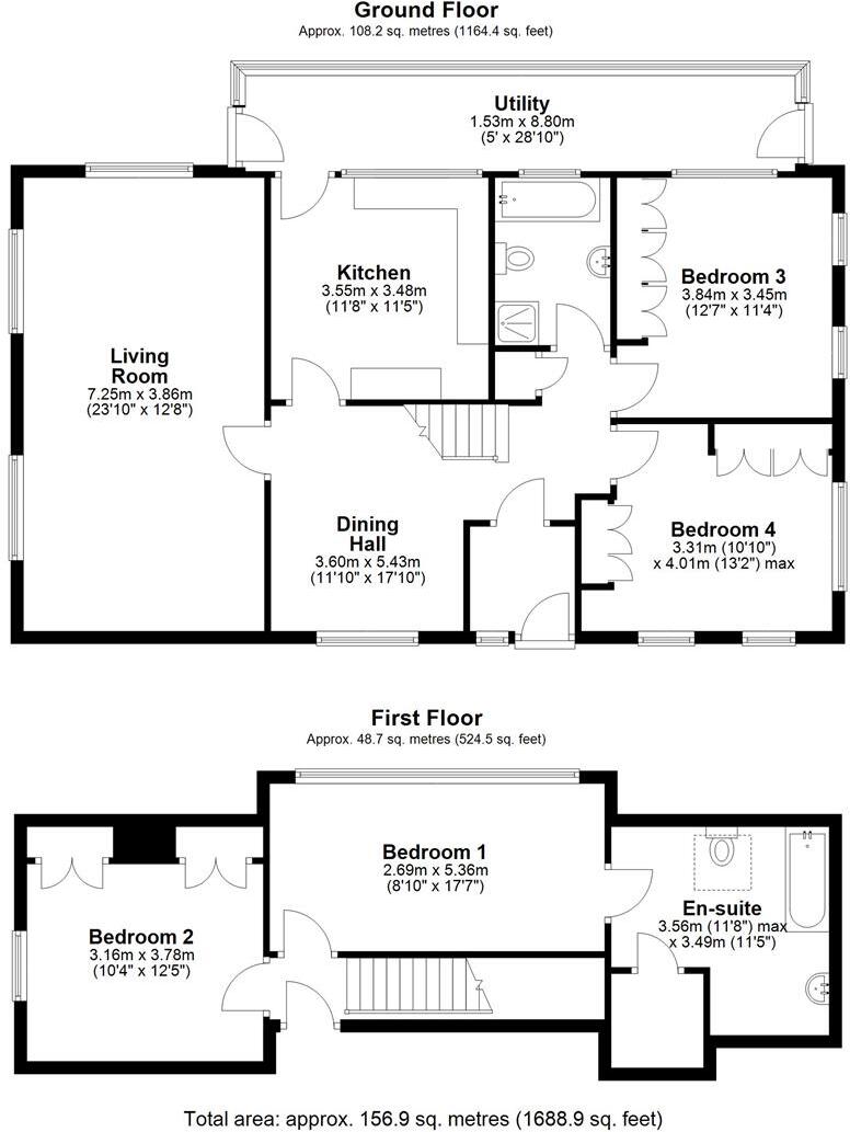 Merrington, Bomere Heath, Shrewsbury floorplan
