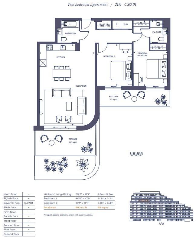 Chelsea Riverview, Chelsea, SW6 floorplan