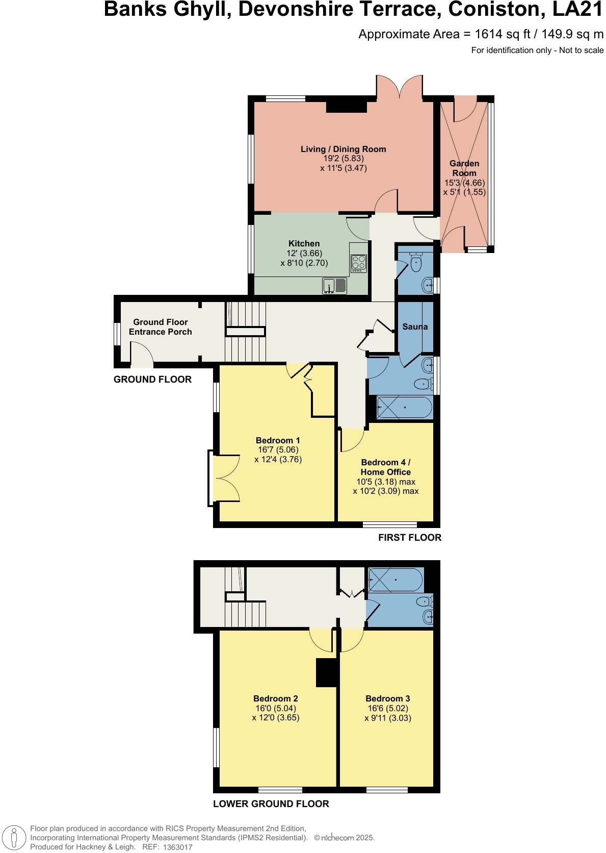 Banks Ghyll, Devonshire Terrace, Coniston, Cumbria LA21 8HG floorplan