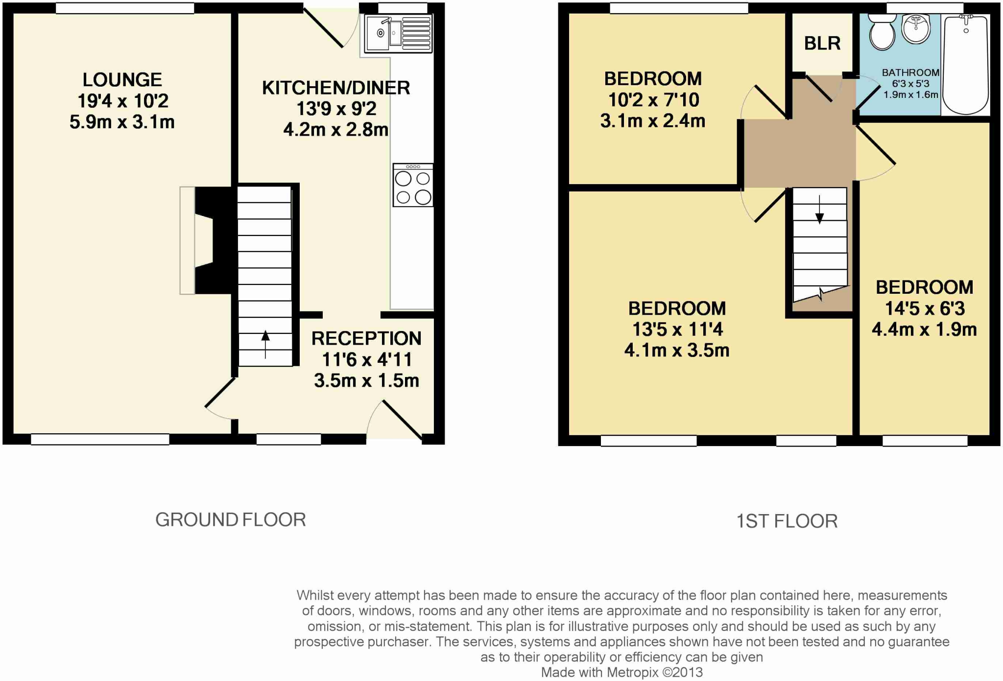 Seymour Drive, Overpool floorplan