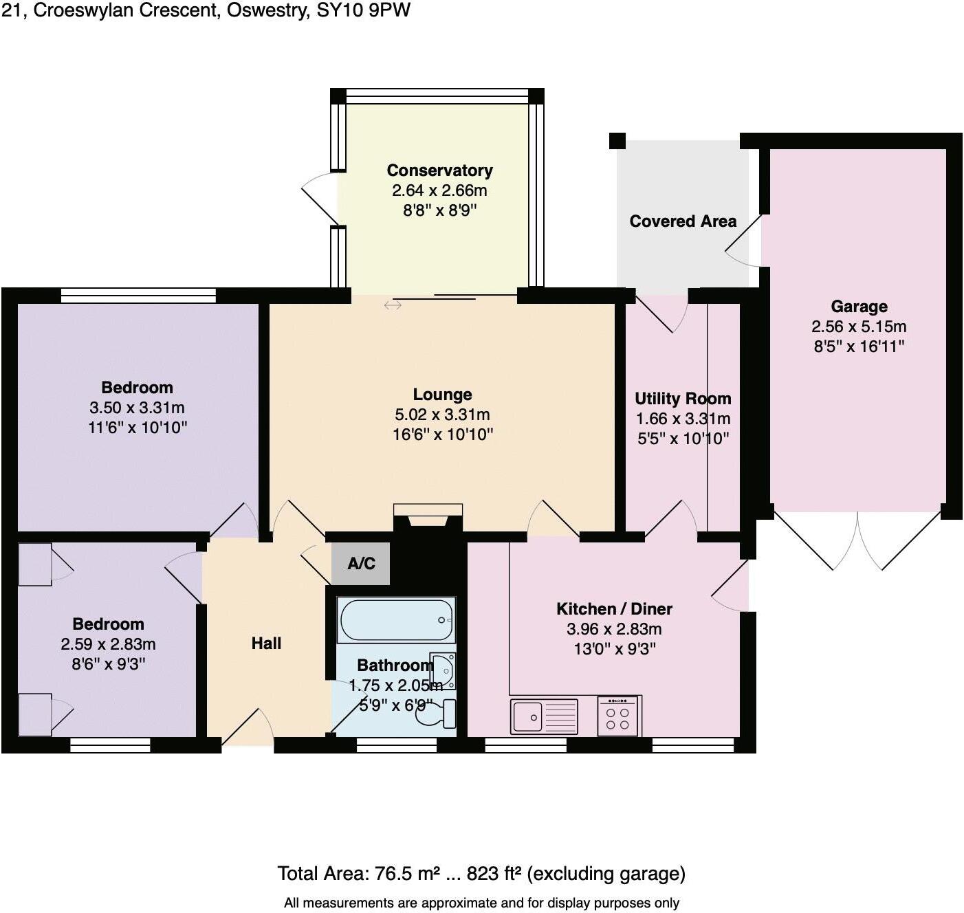 Croeswylan Crescent, Oswestry floorplan