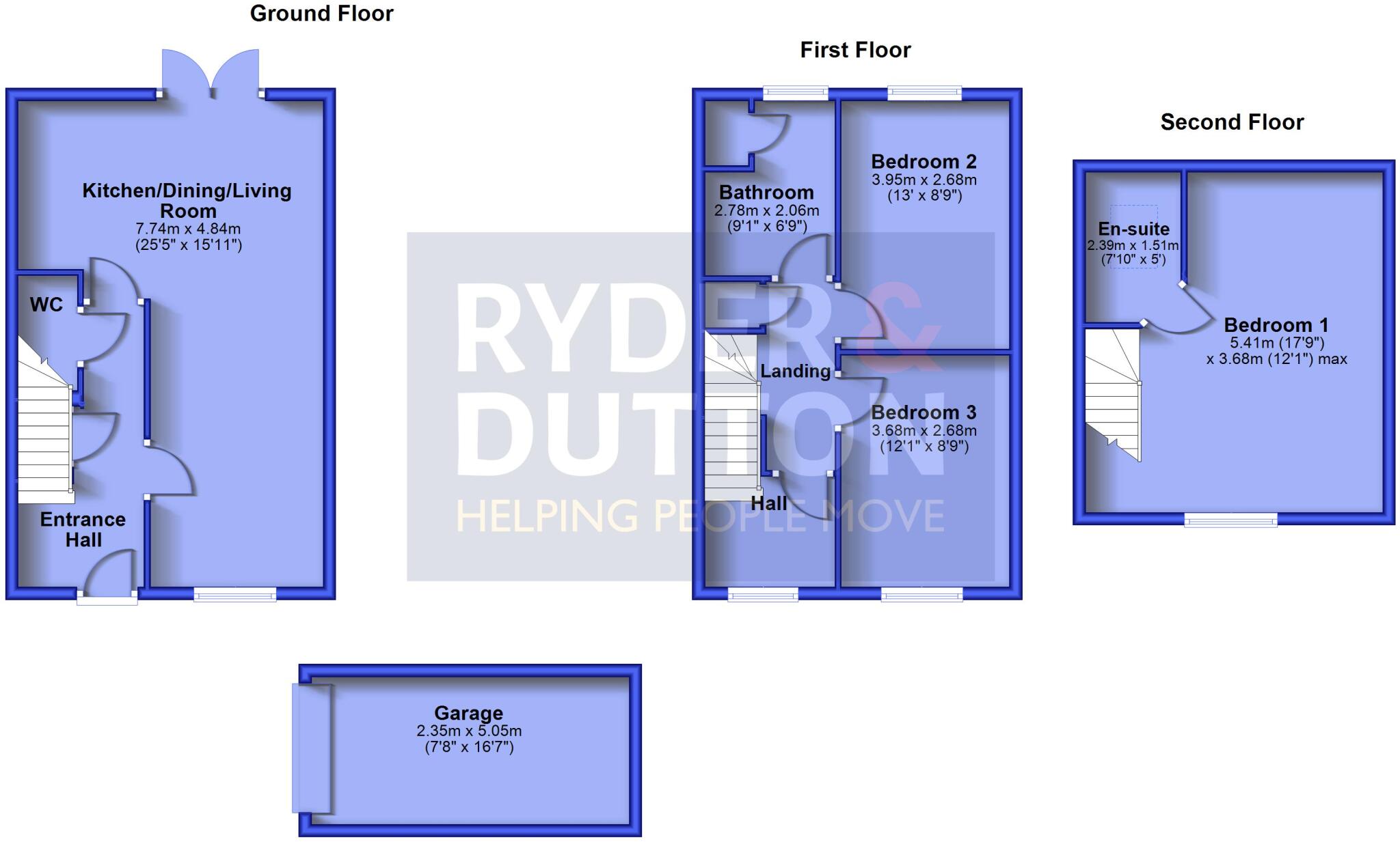Marlington Drive, Huddersfield, West Yorkshire, HD2 floorplan