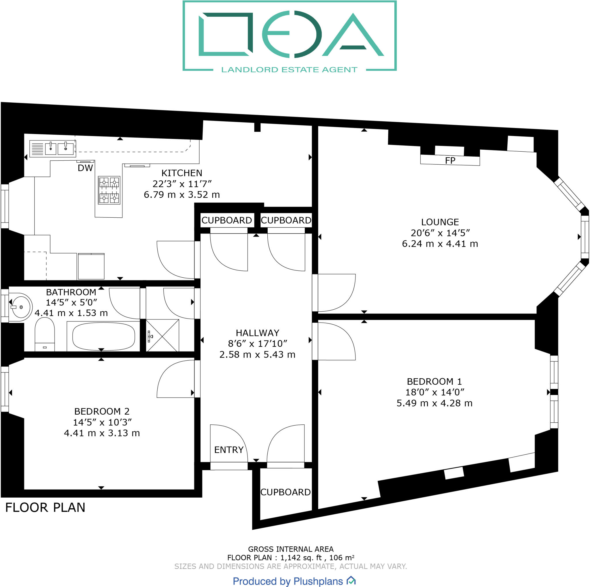 113, Wilton Street, Glasgow, Glasgow City floorplan
