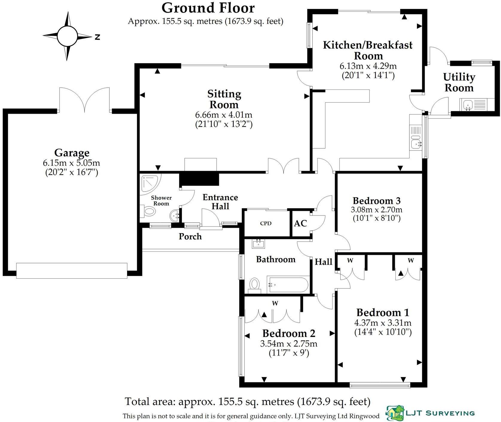 The Glade, Ashley Heath, Ringwood floorplan