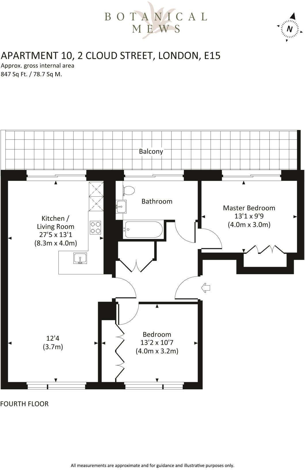 Cloud Street Sugar House Island E15 floorplan