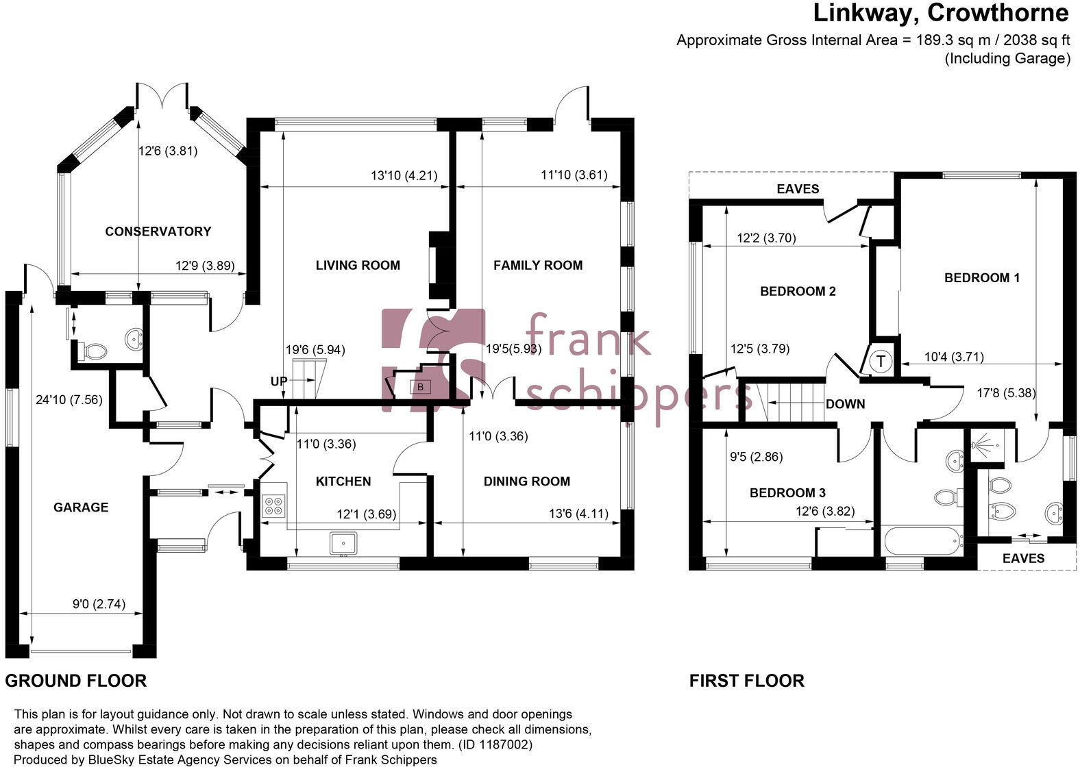 Linkway, Crowthorne, Berkshire, RG45 6ES floorplan