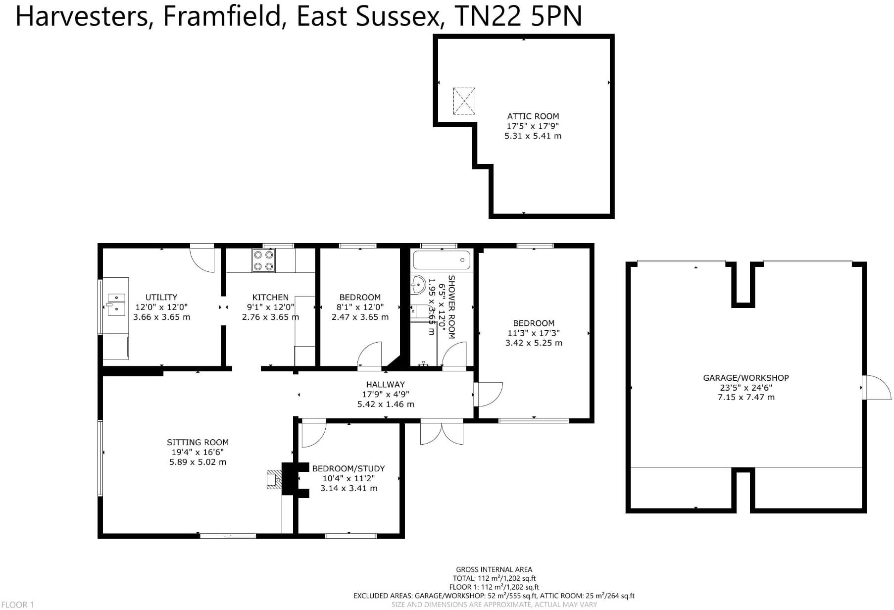 Blackboys Road, Framfield, East Sussex, TN22 floorplan