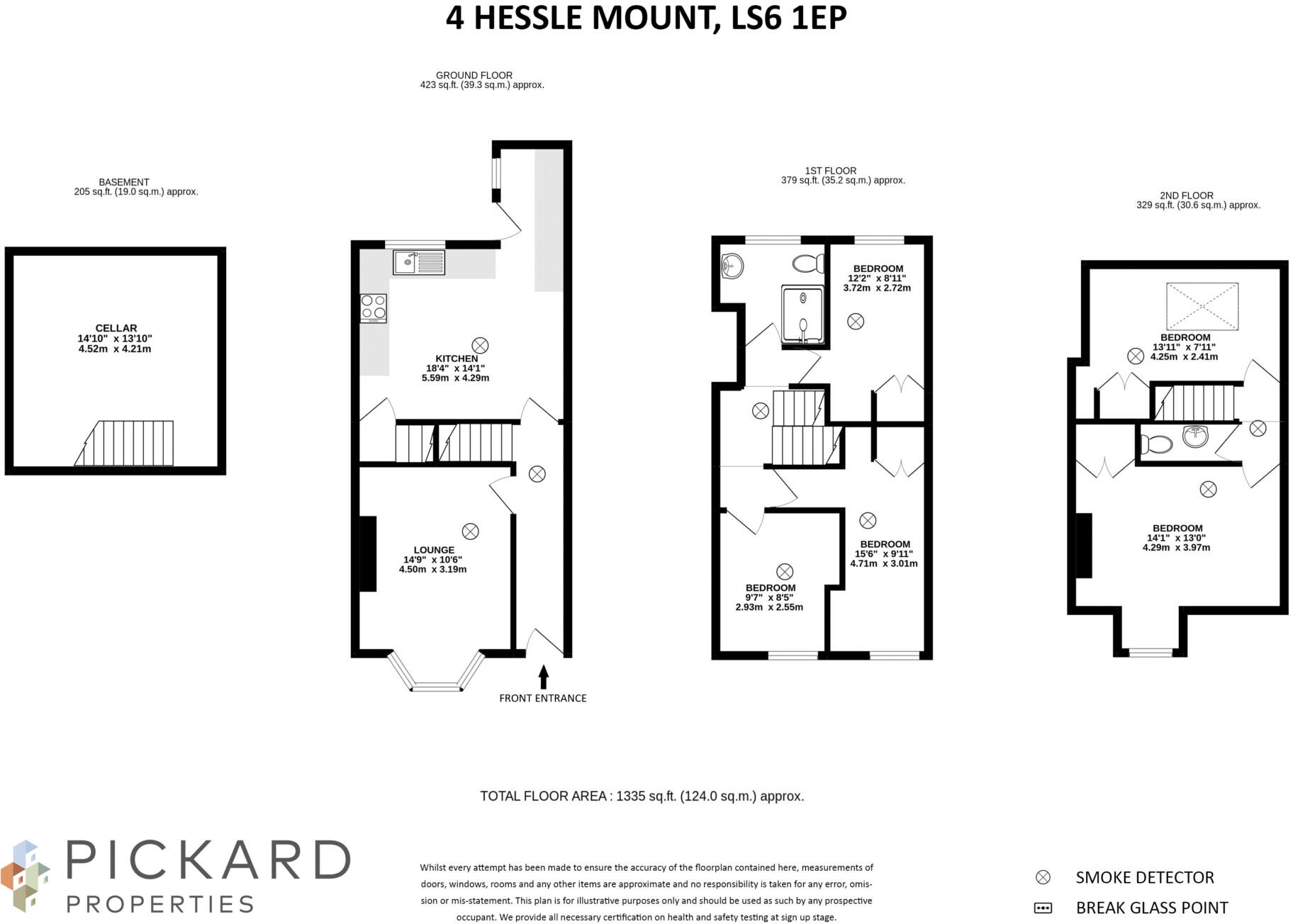 4 Hessle Mount, Hyde Park, Leeds, LS6 1EP floorplan