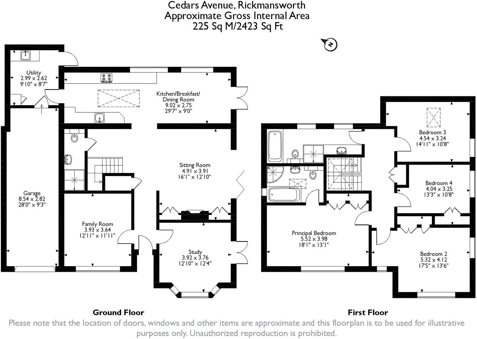 Cedars Avenue, Rickmansworth, WD3 floorplan