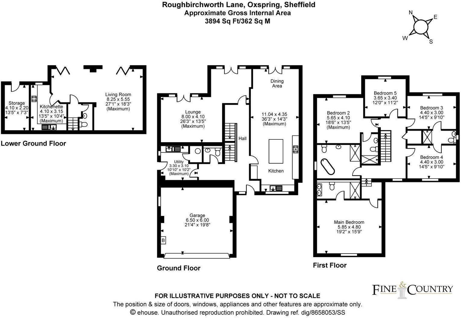 Mill View, Roughbirchworth Lane, Oxspring, S36 8YA floorplan