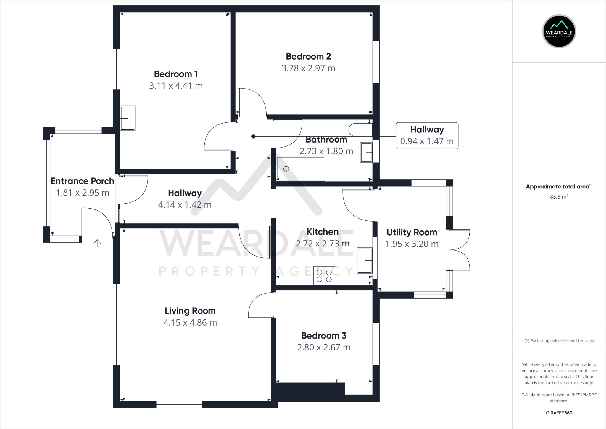 1 North Grain, Bishop Auckland, DL13 1JE floorplan