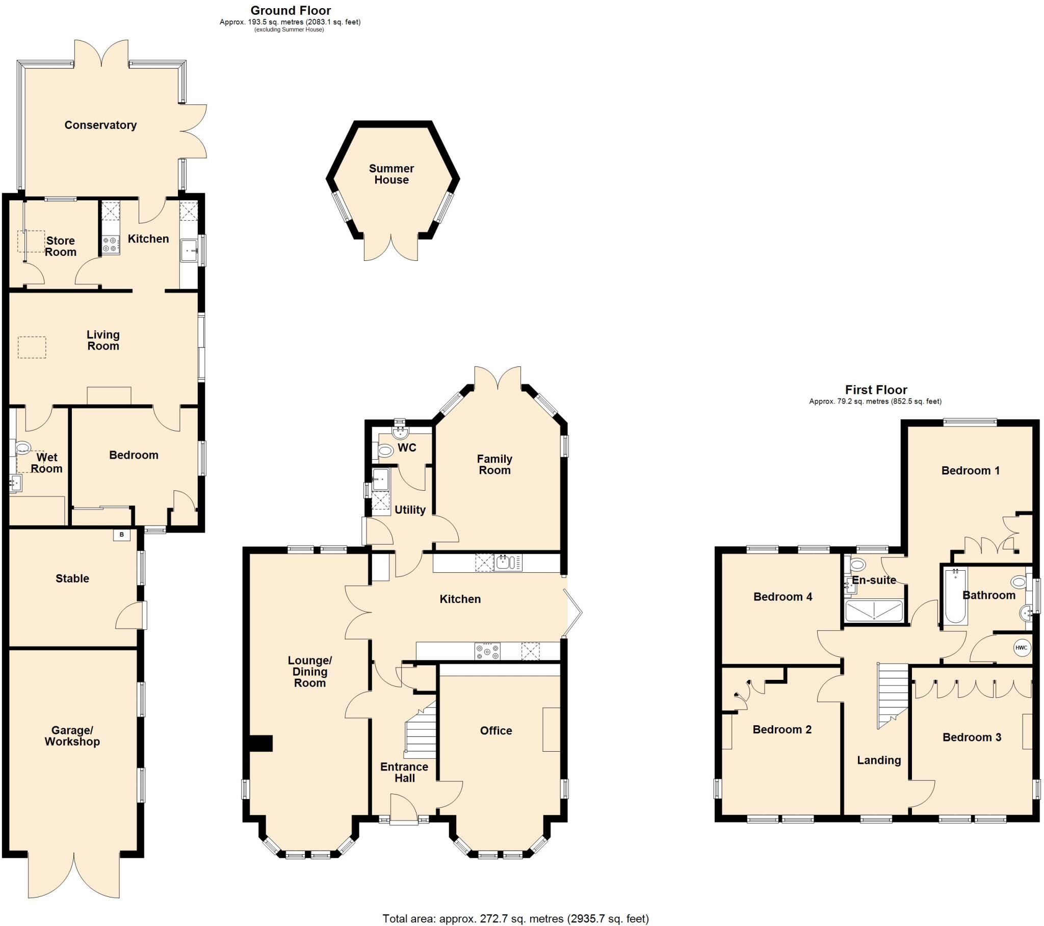 The Beeches, Yarnbrook floorplan