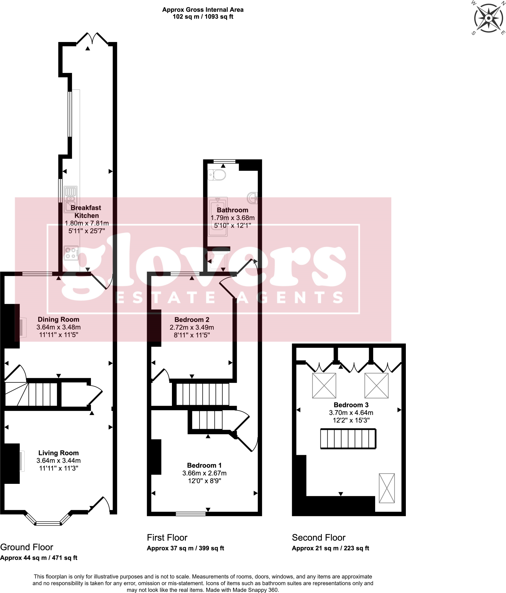 Grange Road, Kings Heath, Birmingham, B14 floorplan