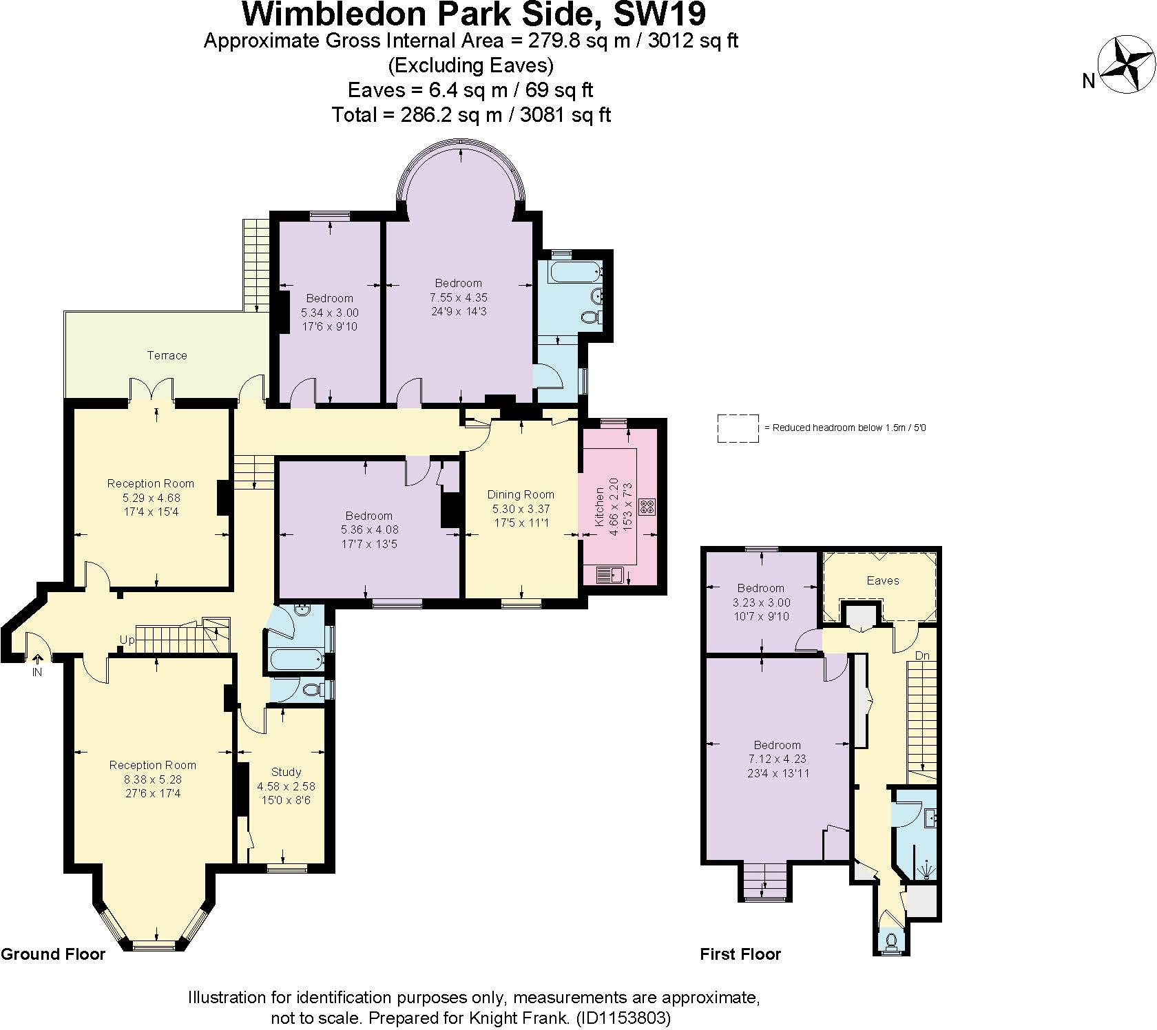 Wimbledon Park Side, Wimbledon, London, SW19. floorplan