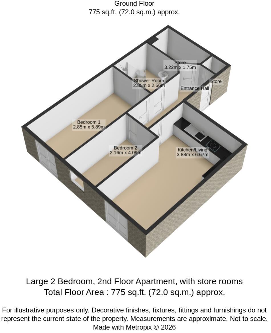  20 White Ladies Close, Worcester, WR1 1QA floorplan