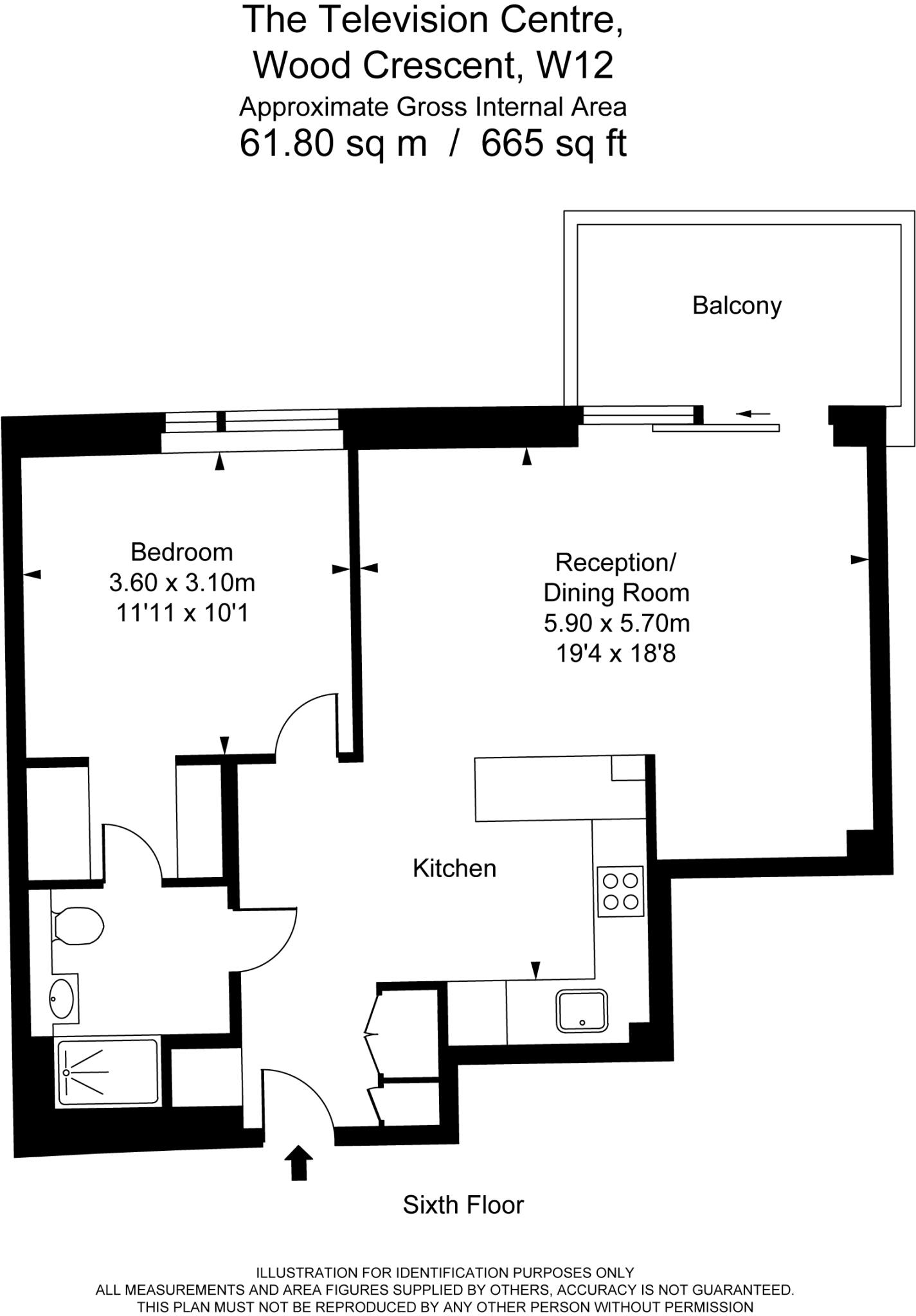Wood Crescent, Television Centre, White City, London, W12 floorplan