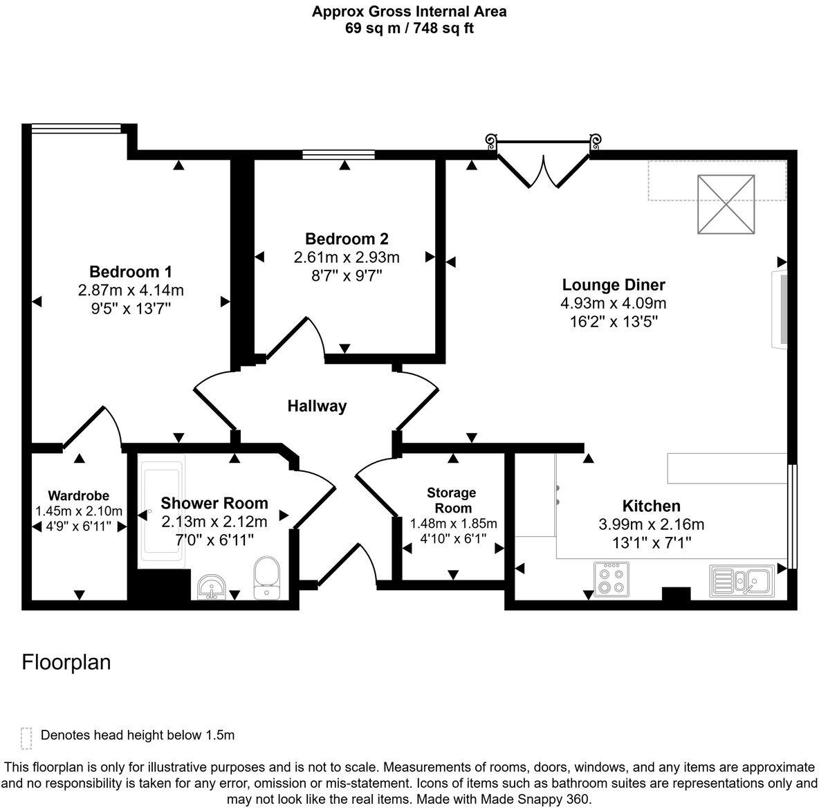 Beckside Gardens, Guisborough floorplan