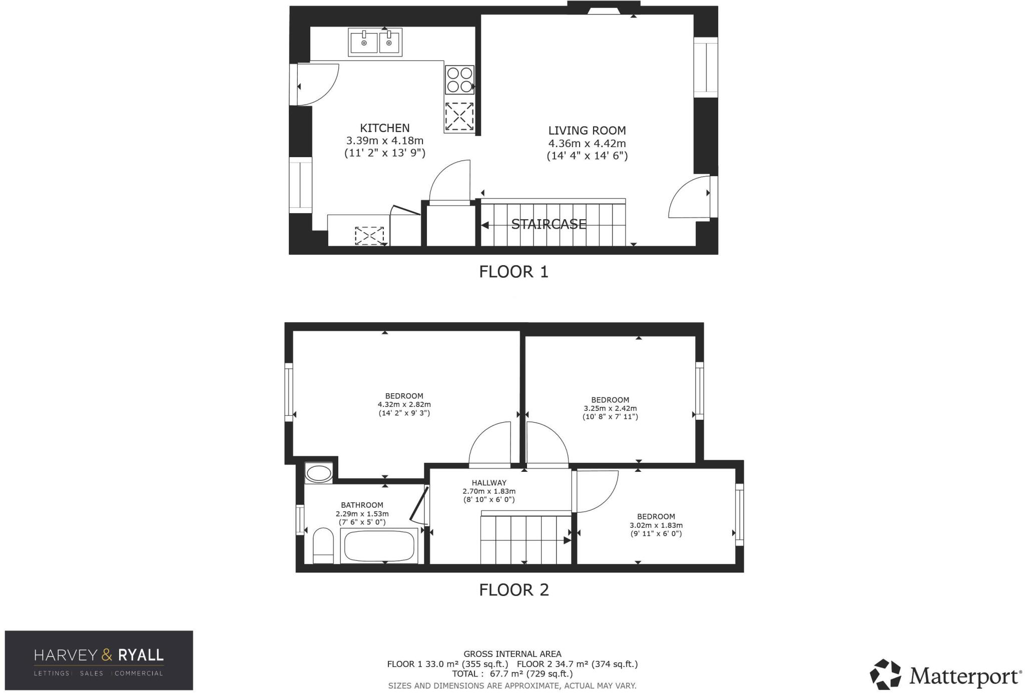 Larch Close, Wheatley, Halifax, HX2 floorplan