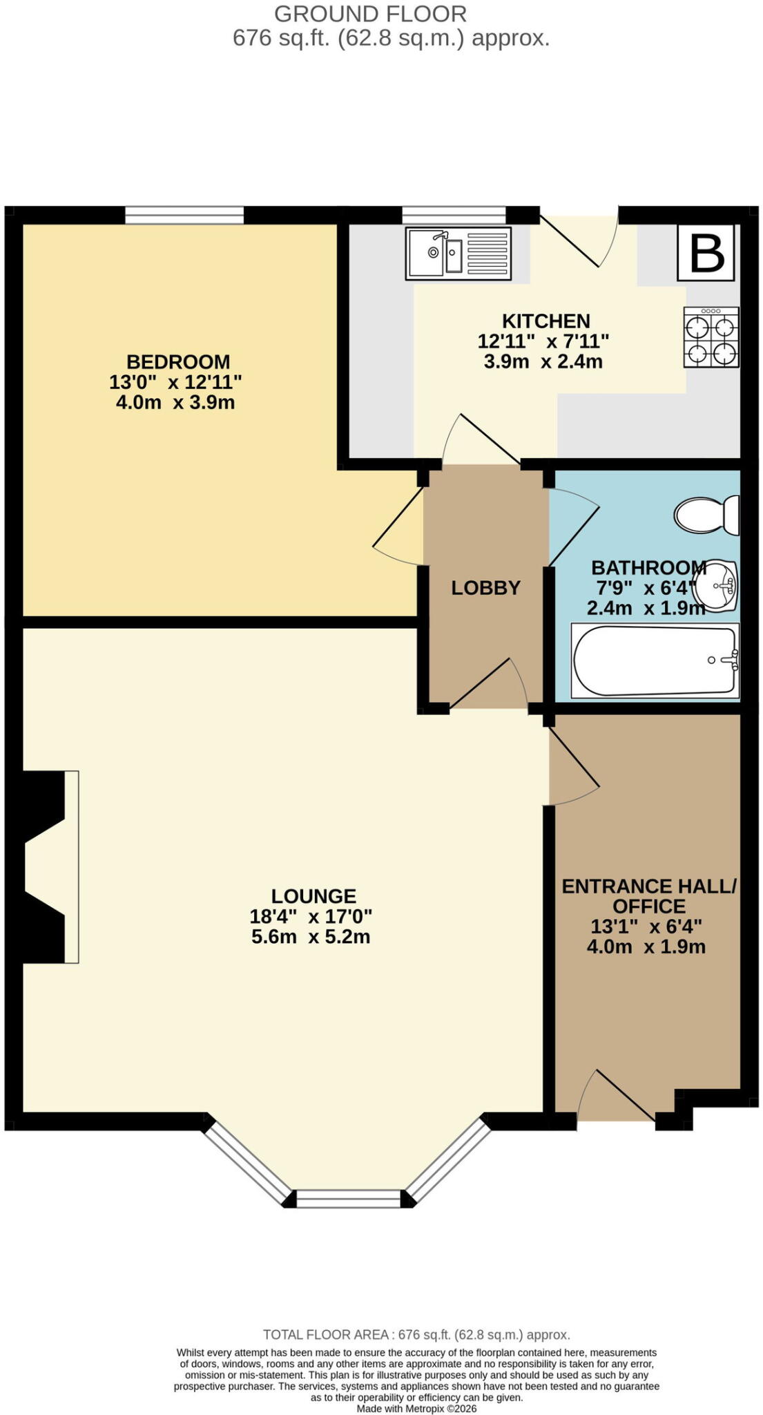 Garden Flat, Walmer Castle Road, Walmer floorplan
