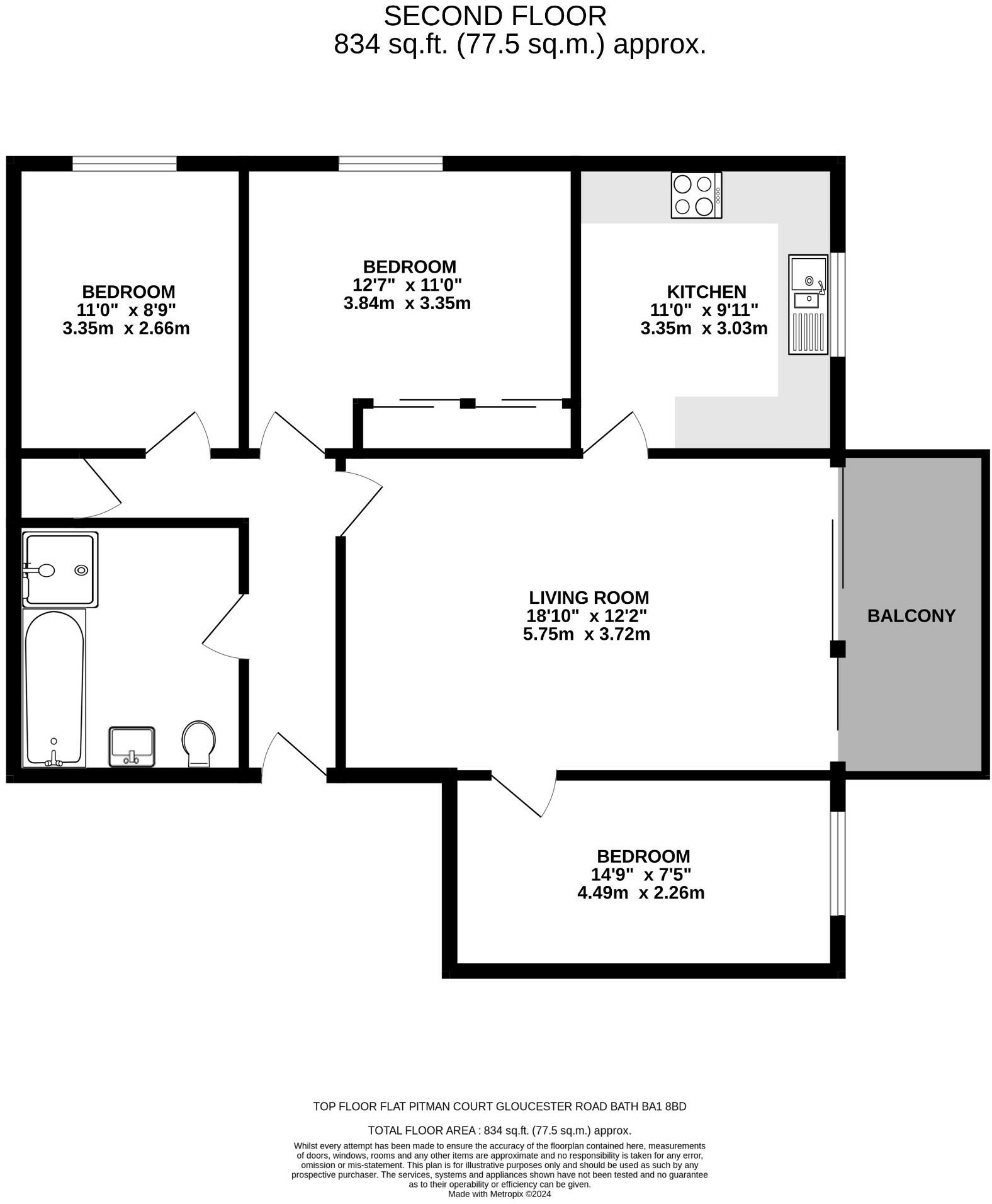 Pitman Court, Gloucester Road, Swainswick, Bath, Bath And North East Somerset floorplan
