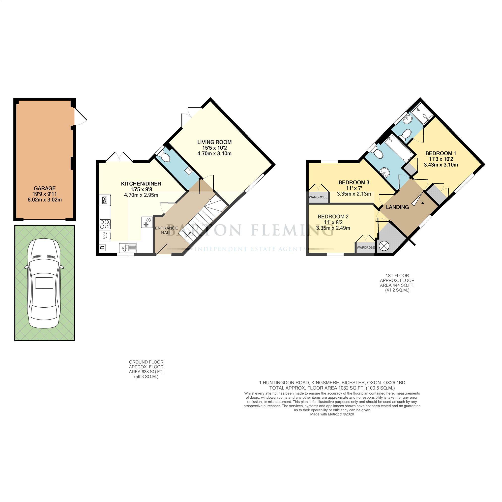 Huntingdon Road, Bicester, Oxfordshire, OX26 floorplan