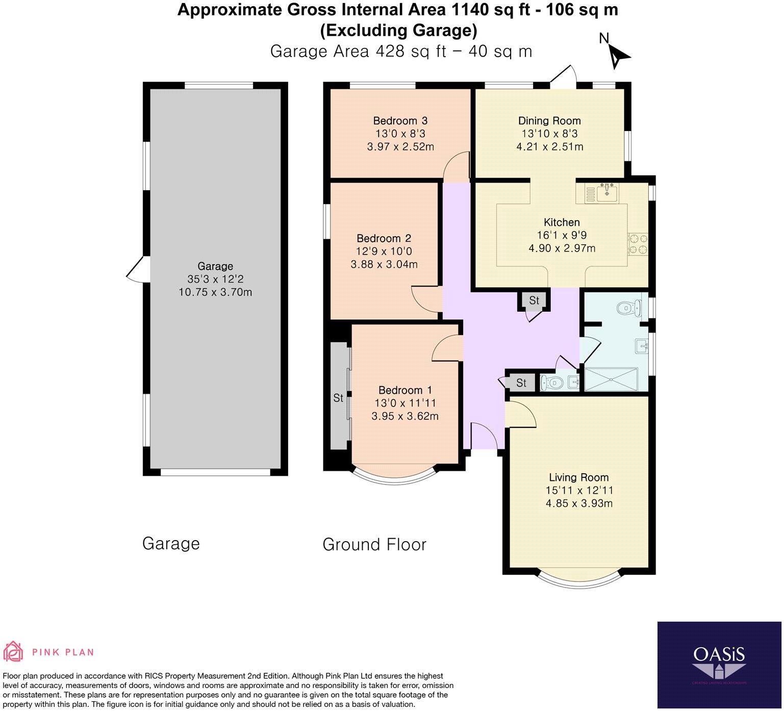 Laleham Road, Staines-upon-Thames, Surrey, TW18 floorplan