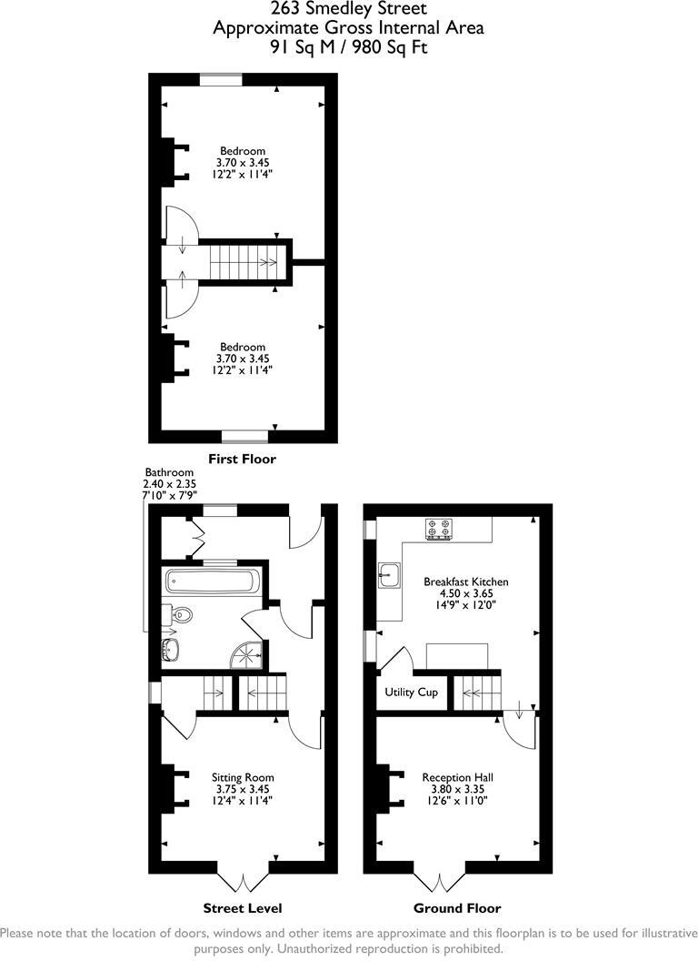 Smedley Street, Matlock floorplan