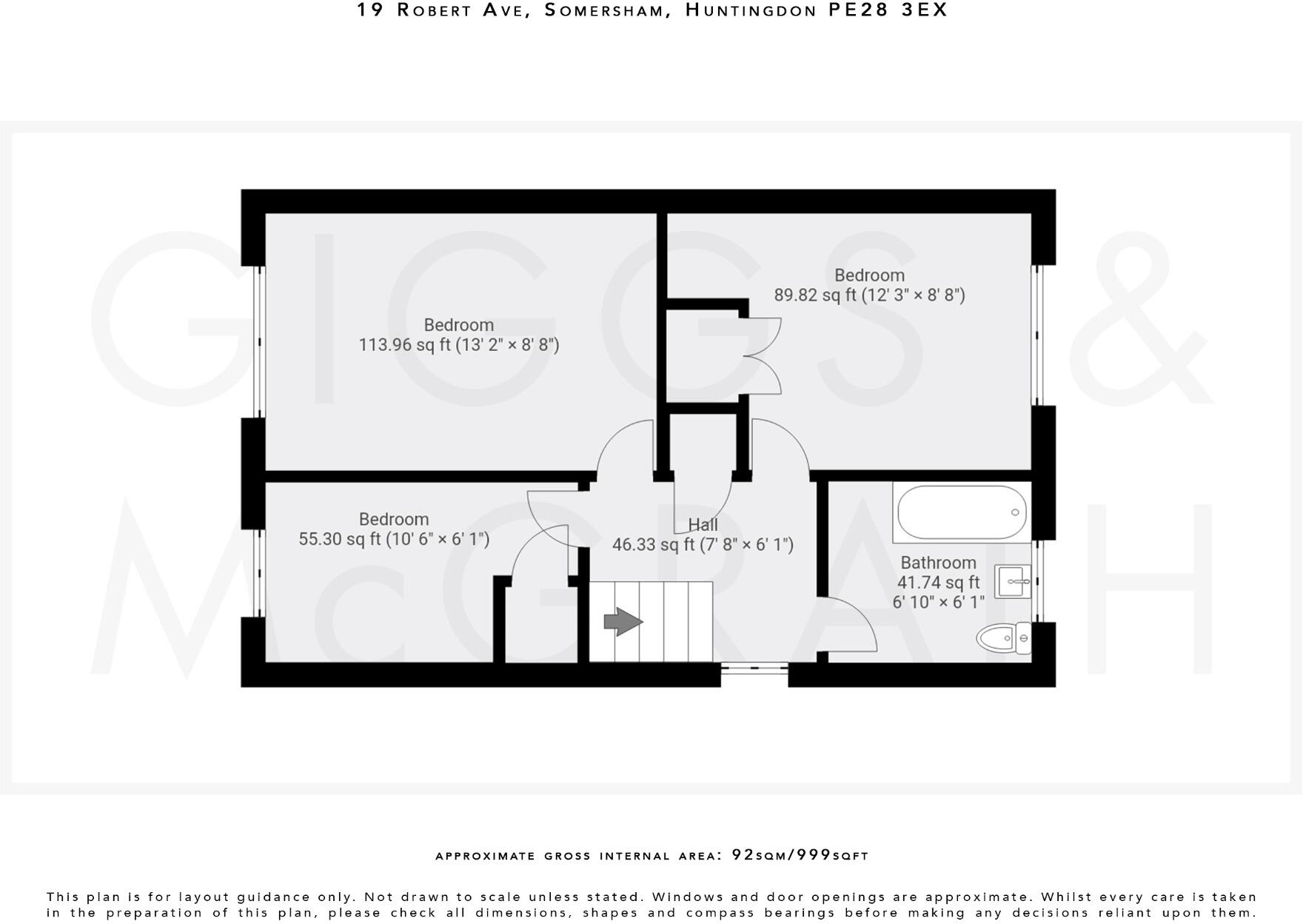 Robert Avenue, Somersham, Huntingdon, Cambridgeshire, PE28 3EX floorplan
