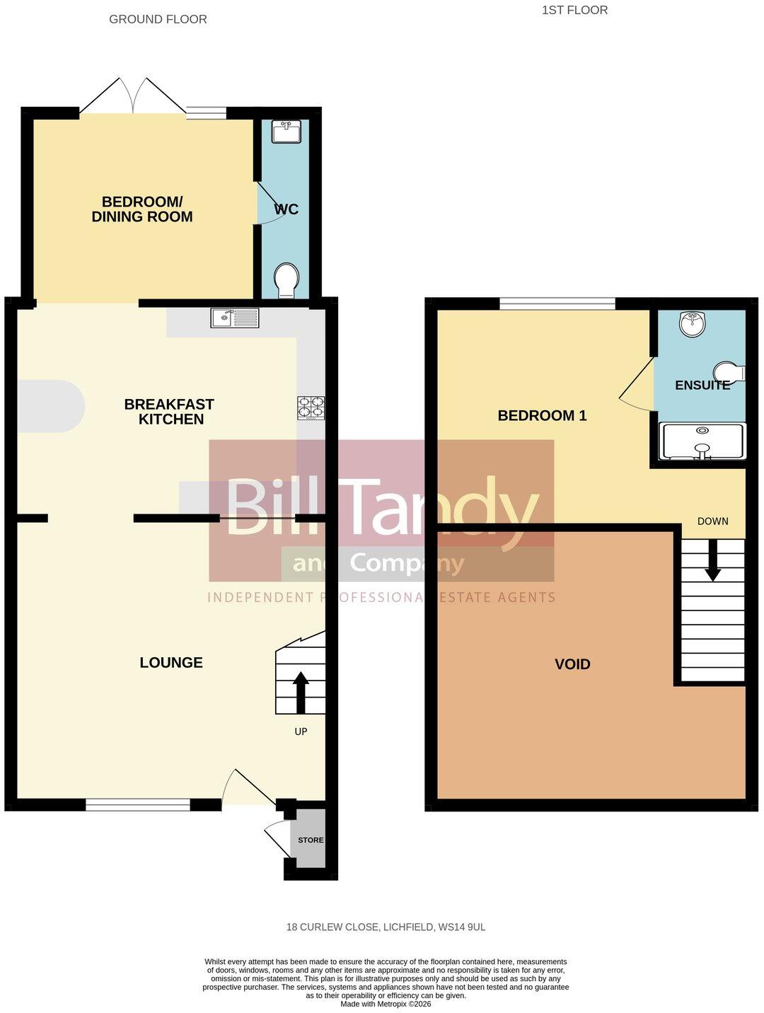 Curlew Close, Lichfield, WS14 floorplan