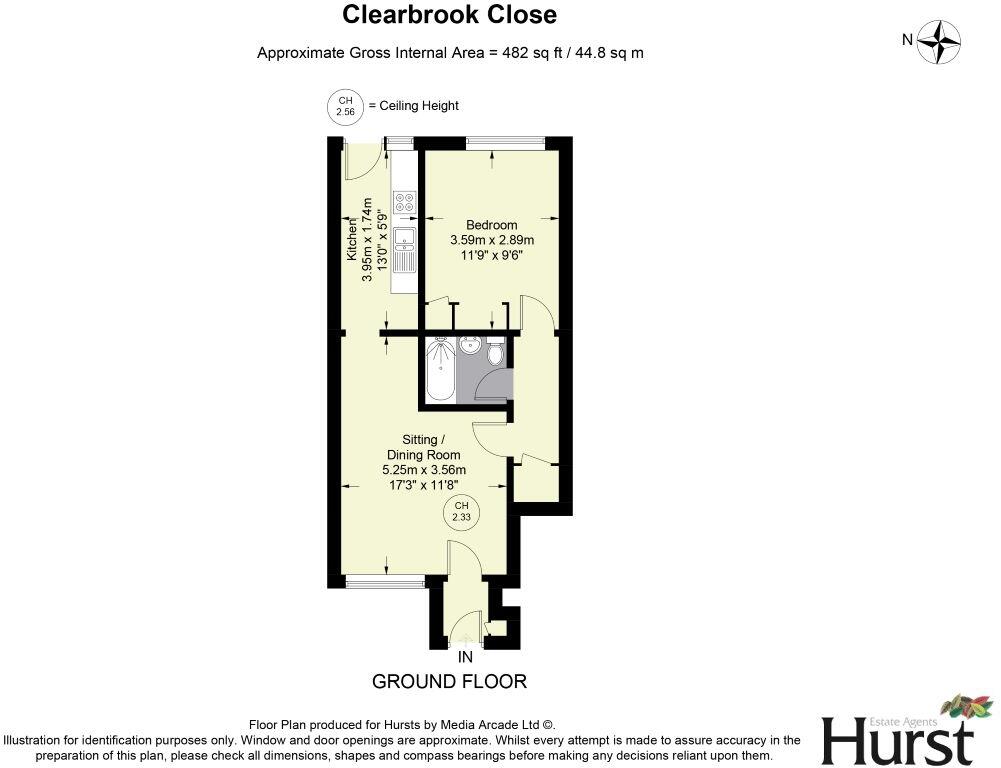 101 Clearbrook Close, High Wycombe, Buckinghamshire, HP13 7BS floorplan