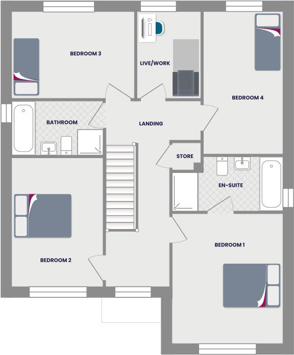St Davids Way,
Acklam,
Middlesbrough,
TS5 7EY floorplan