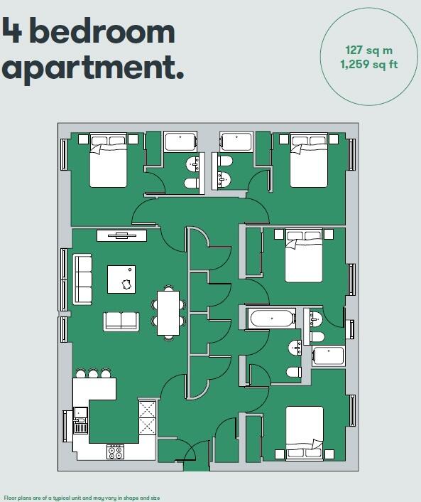Canal Walk Edinburgh EH3 floorplan