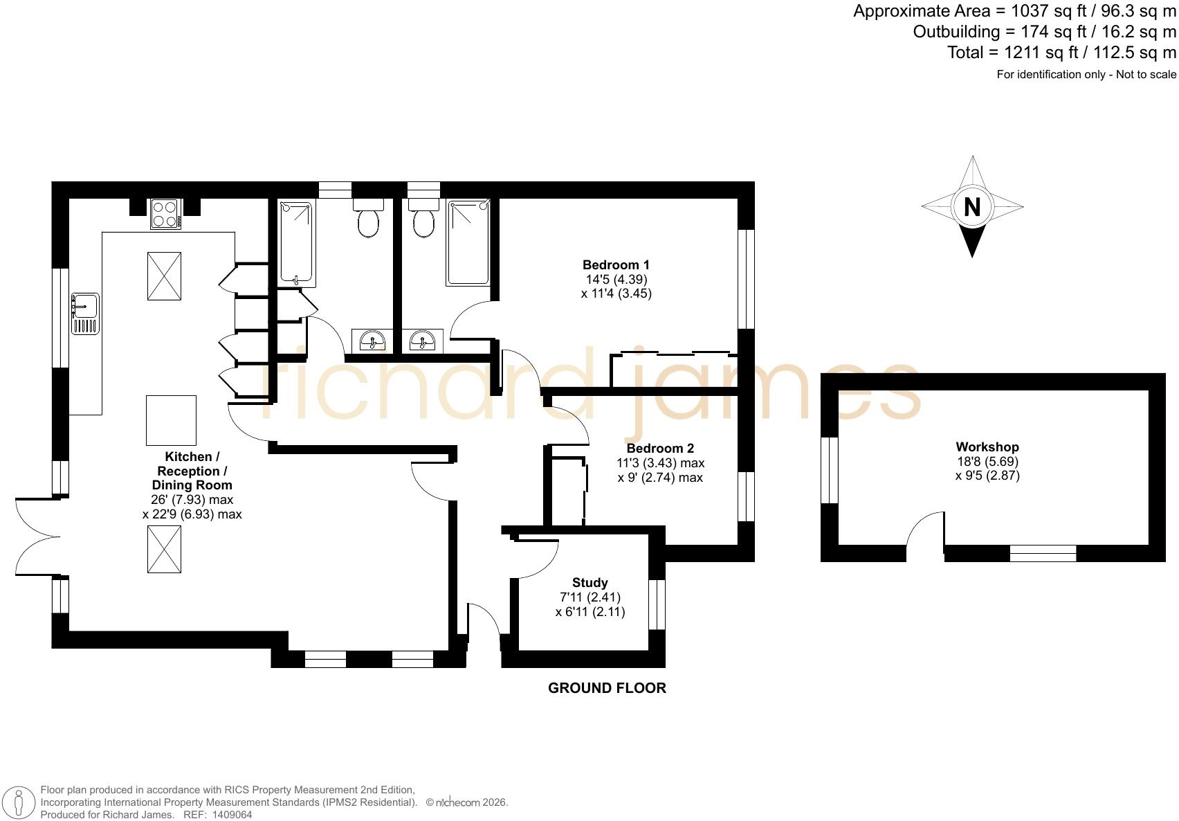 Thames Avenue, Haydon Wick, Swindon, SN25 floorplan