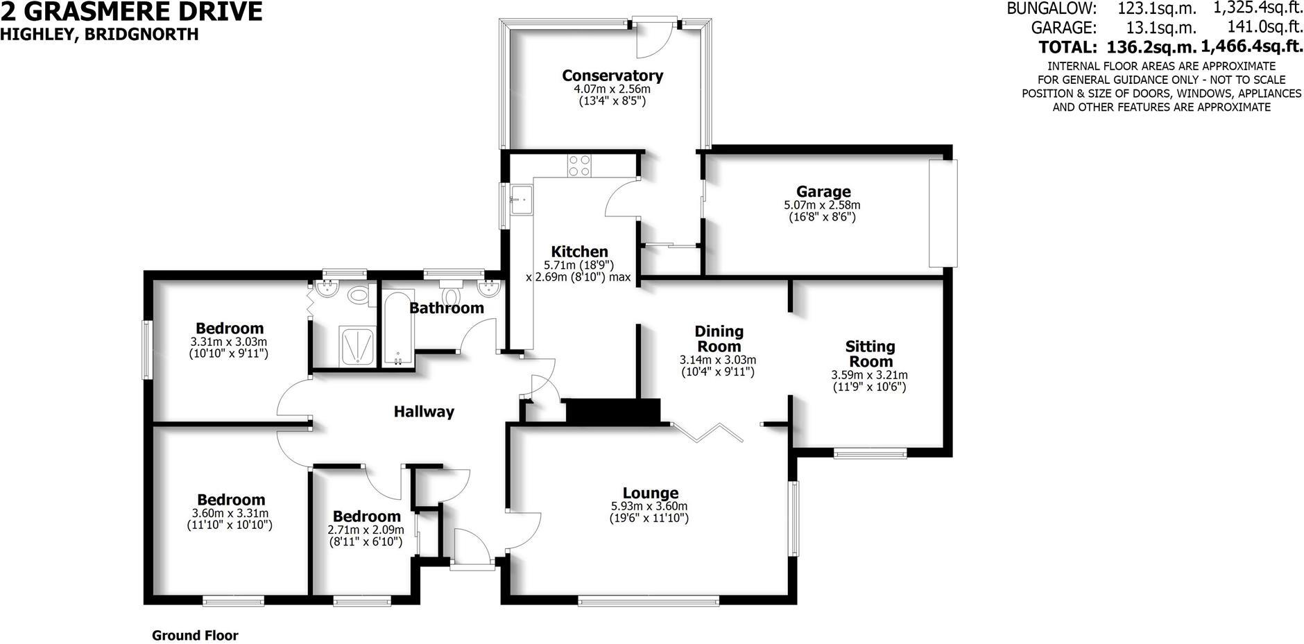 2 Grasmere Drive, Highley, Bridgnorth floorplan