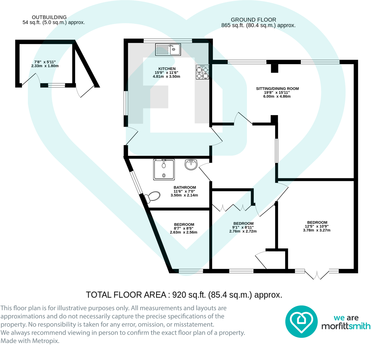 Walders Avenue, Sheffield, S6 4AY floorplan