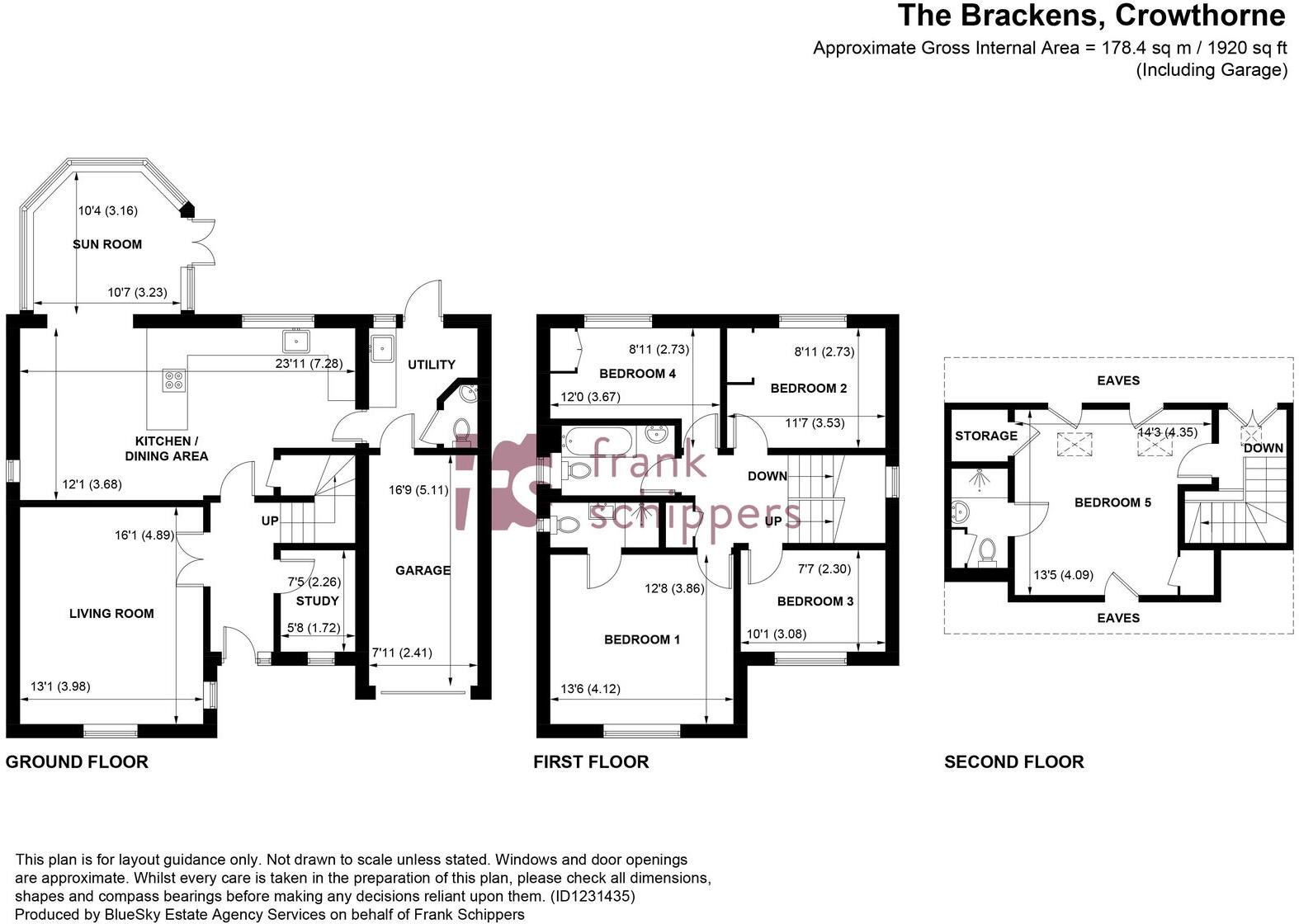 The Brackens, Crowthorne, Berkshire RG45 6TB floorplan