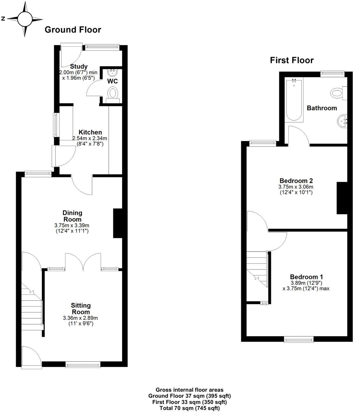 61, Pleasant Valley, Saffron Walden, CB11 floorplan