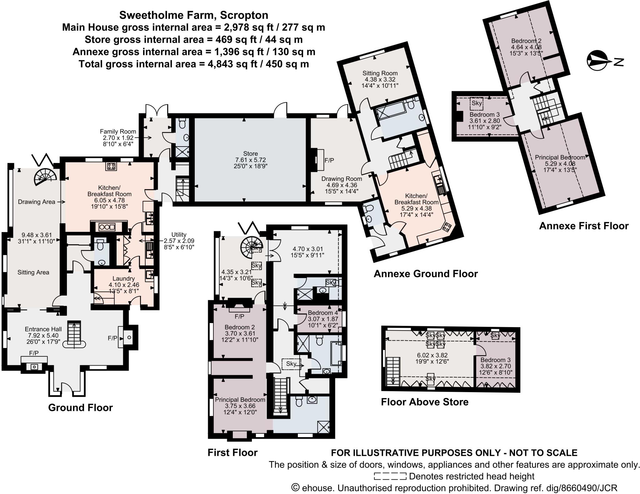 Sweetholme Farm, Watery Lane, Scropton, Derby, Derbyshire, DE65 floorplan