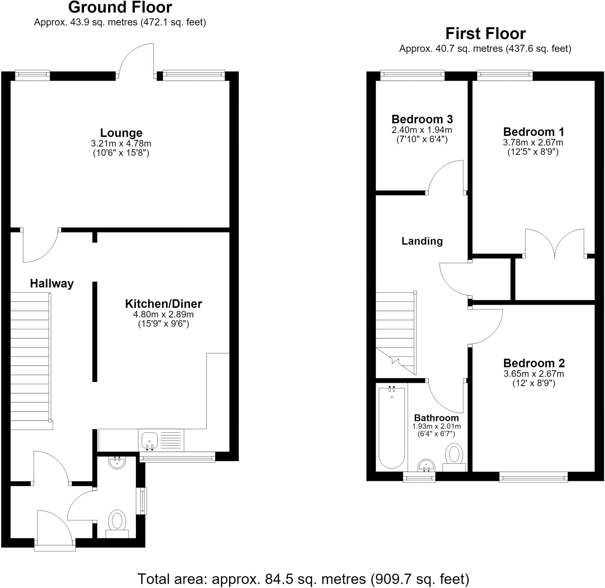 Coltstead New Ash Green DA3 floorplan