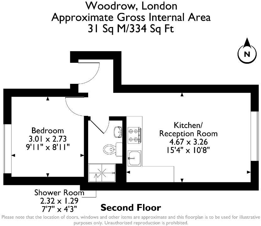 65 Woodrow, London, SE18 floorplan
