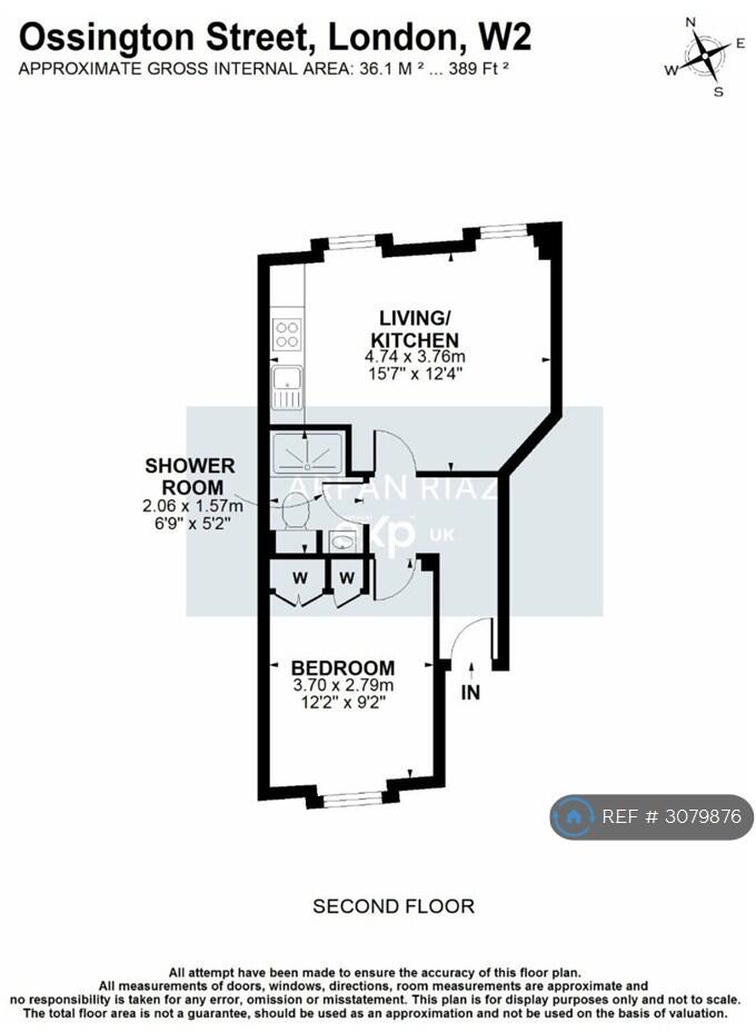 Ossington St, London, W2 floorplan